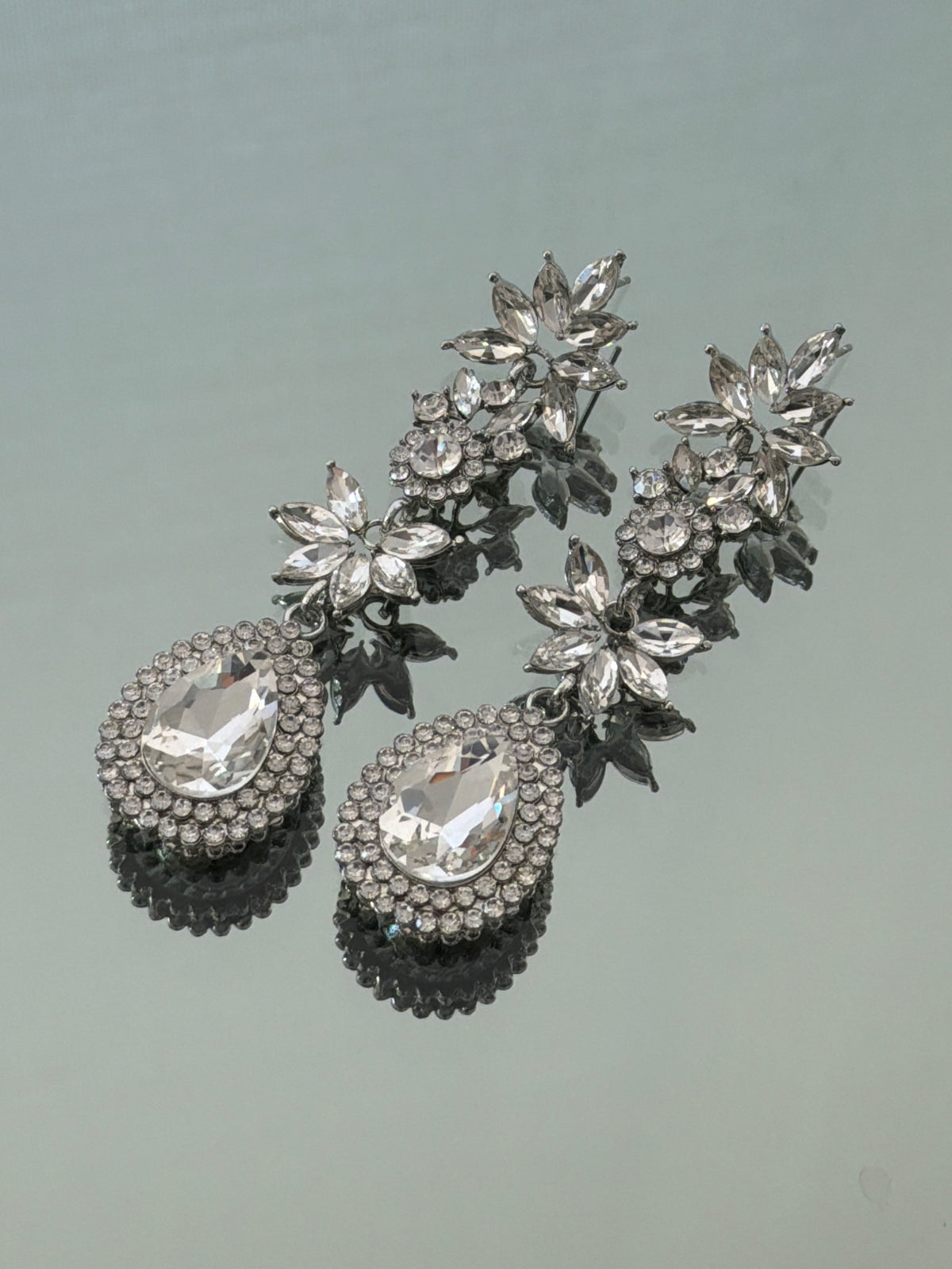 ARO LARGO DESTELLO PLATEADO