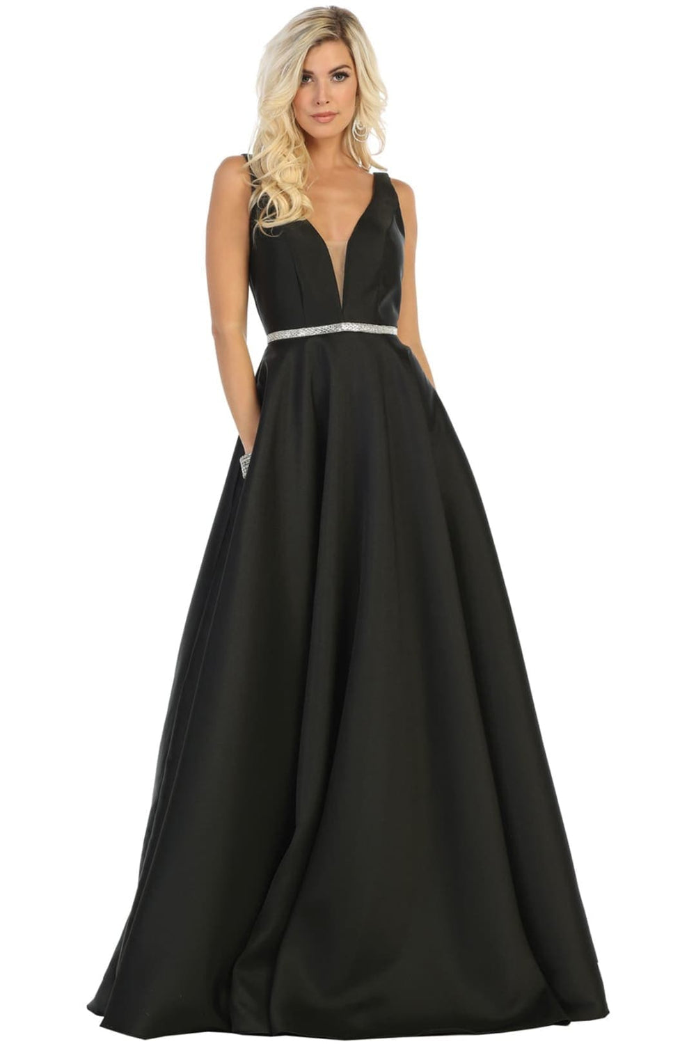 VESTIDO LARGO ANTONELLA NEGRO