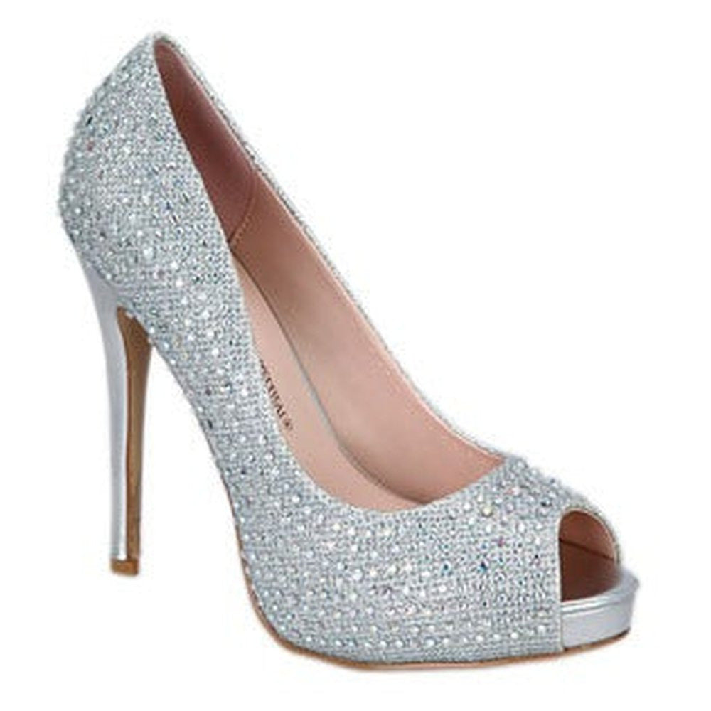 ZAPATO ALTO ABIERTO ETE PLATEADO