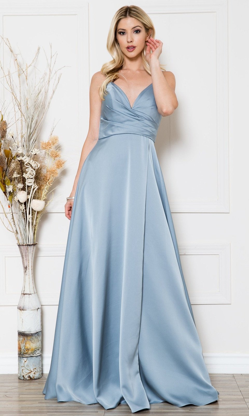 Vestidos clearance celestes largos