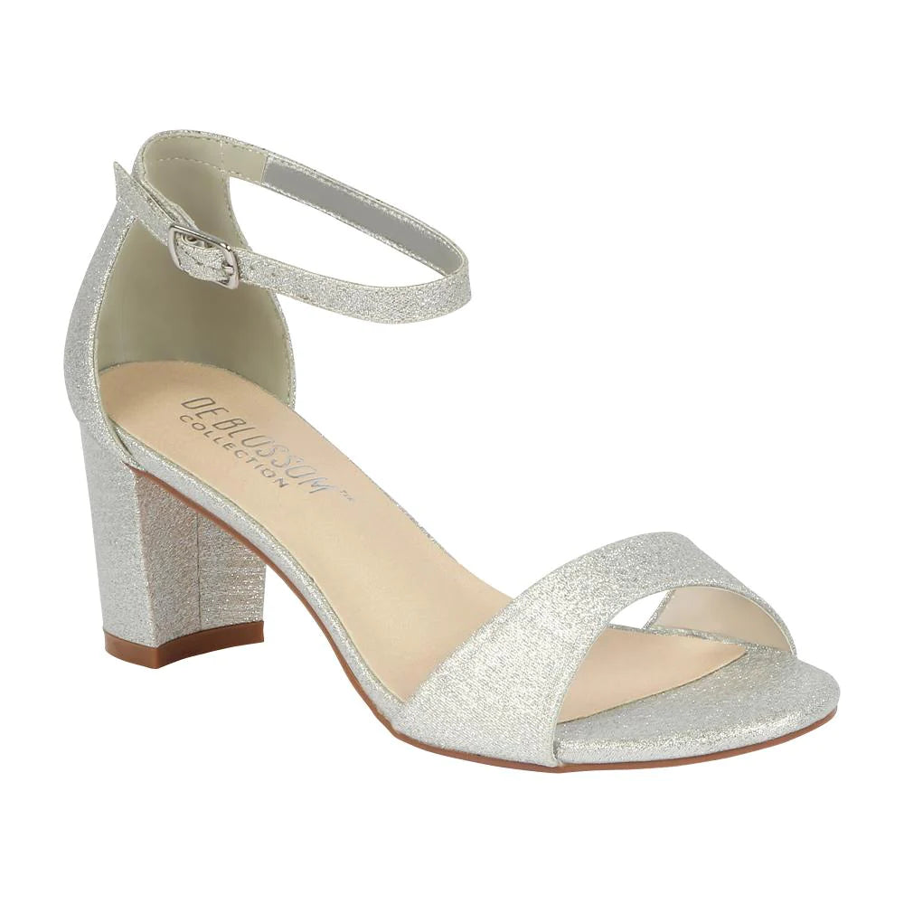 ZAPATO DE FIESTA OLIE-18 PLATEADO