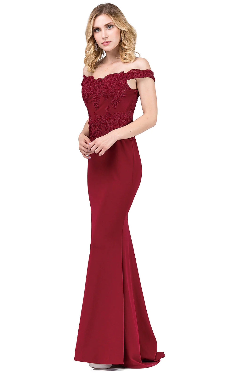 VESTIDO LARGO L2562 BURDEO