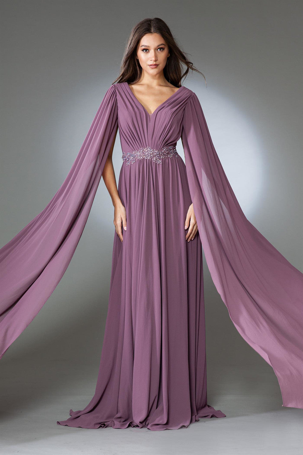 VESTIDO LARGO SOFÍA PALO ROSA