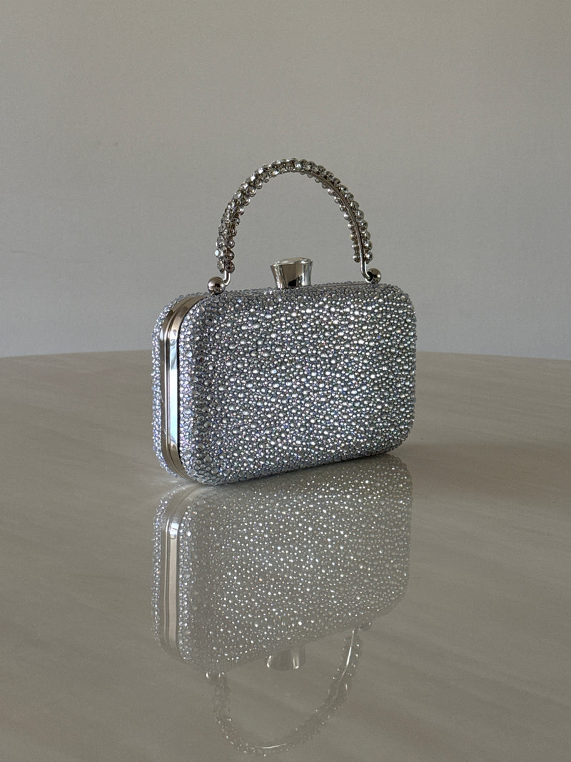 CARTERA DE FIESTA PLATEADO 2398