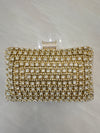 CARTERA DE FIESTA DORADA M008