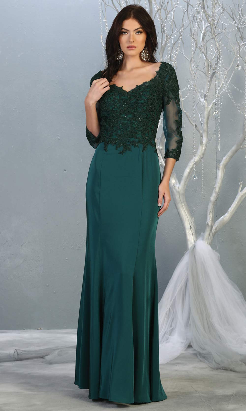 VESTIDO LARGO ALESSIA VERDE