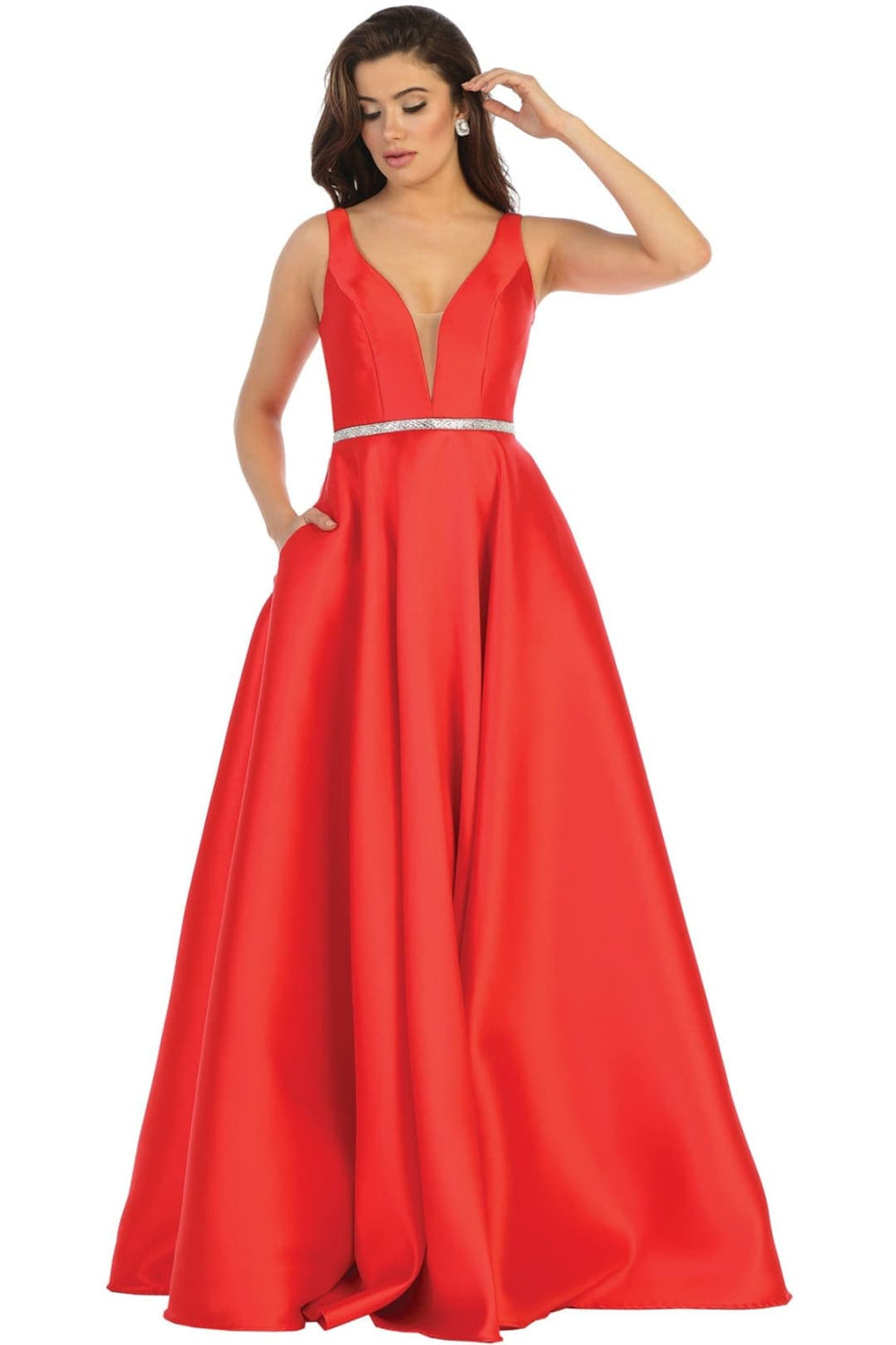 VESTIDO LARGO ANTONELLA ROJO