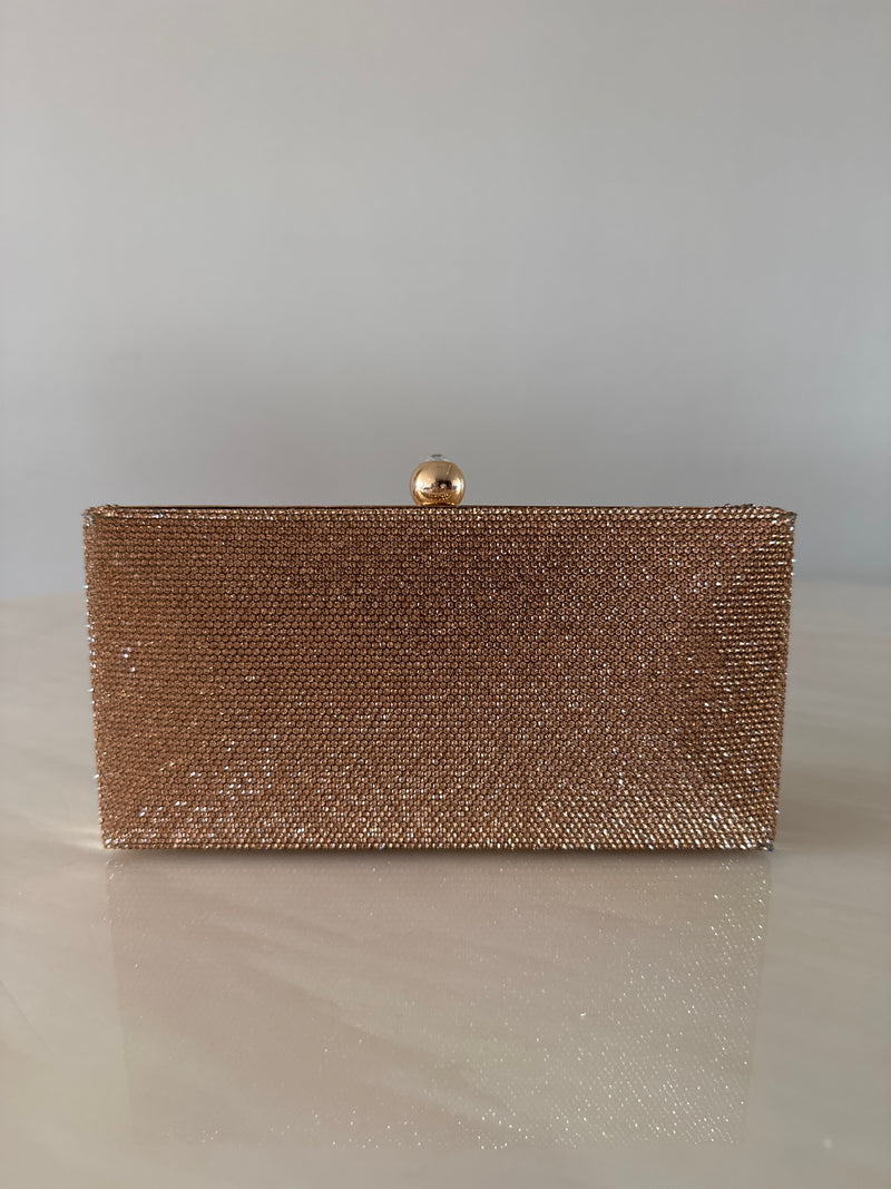 CARTERA DE FIESTA ROSE GOLD 12411