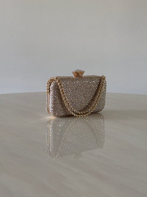 CARTERA DE FIESTA DORADA 2393