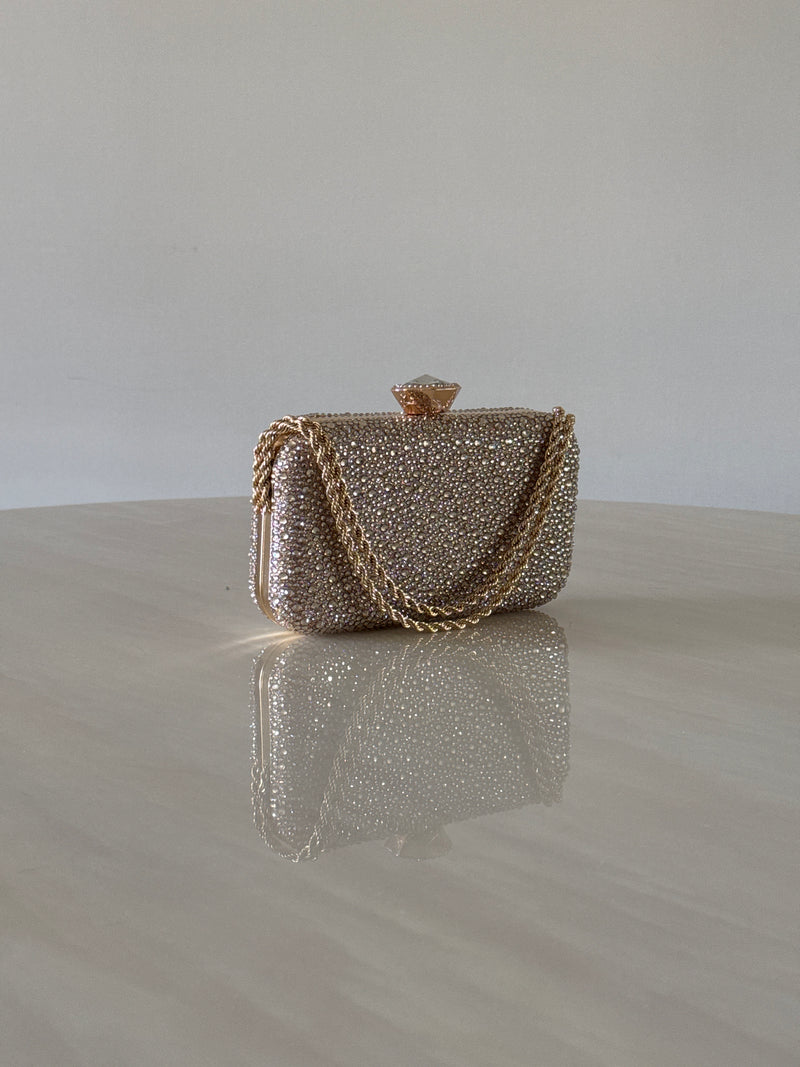 CARTERA DE FIESTA DORADA 2393