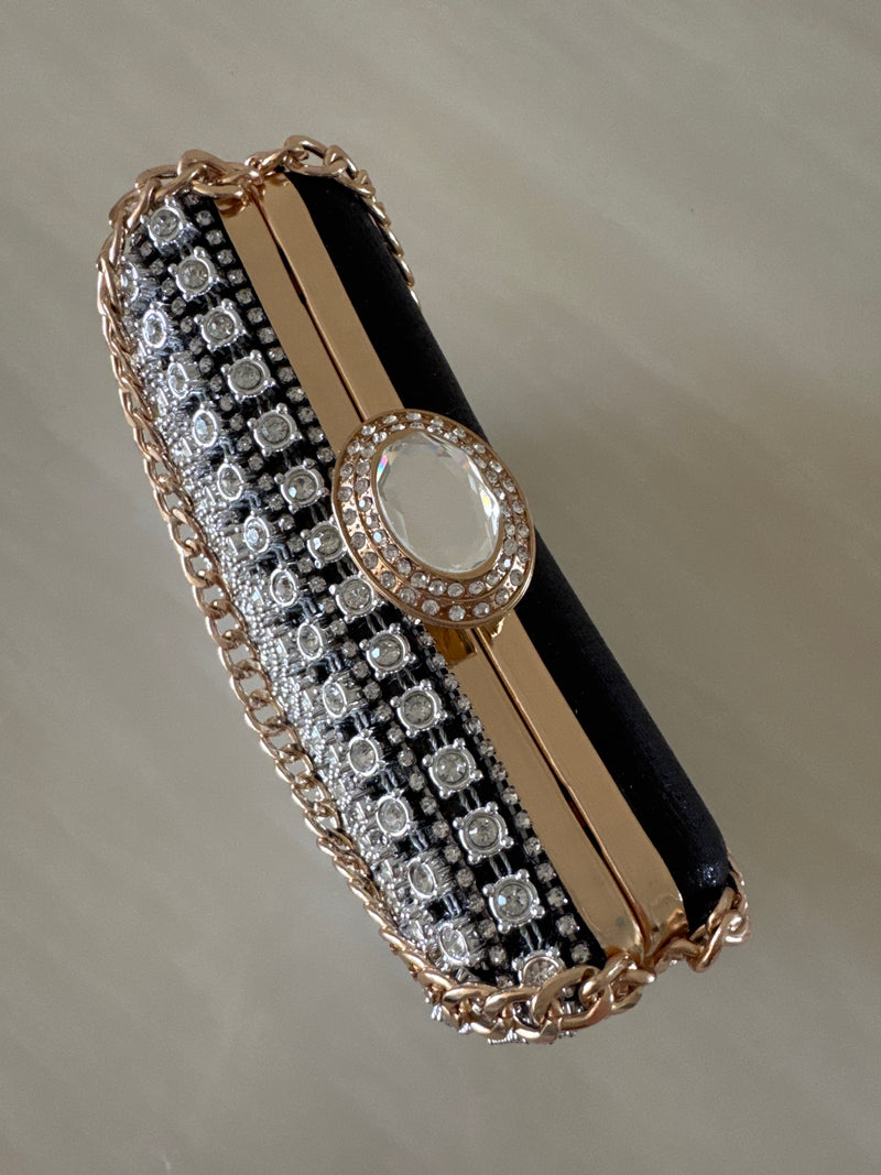 CARTERA DE FIESTA NEGRA 12111