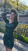 VESTIDO CORTO C2068 VERDE