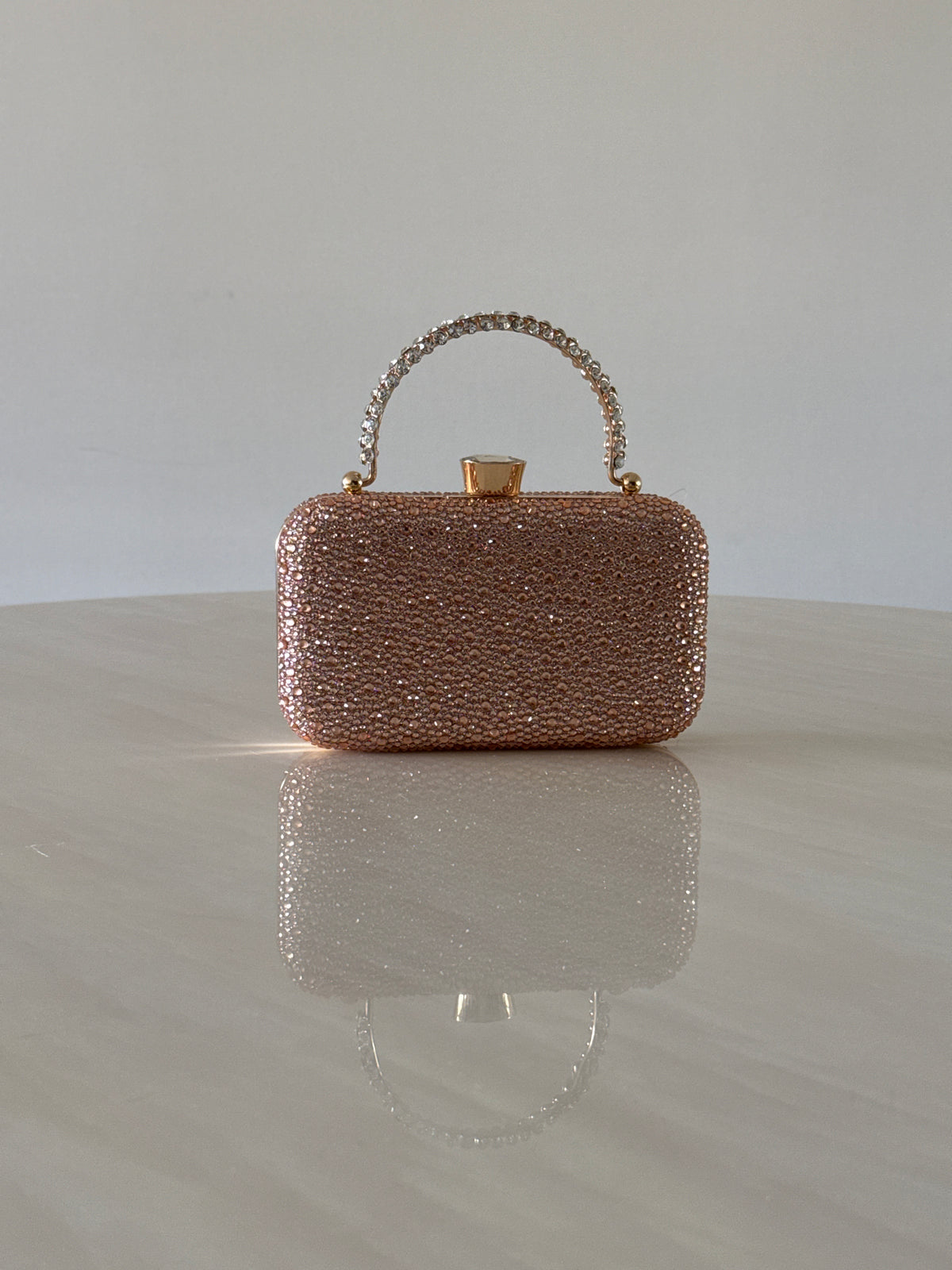 CARTERA DE FIESTA ROSE GOLD 2398