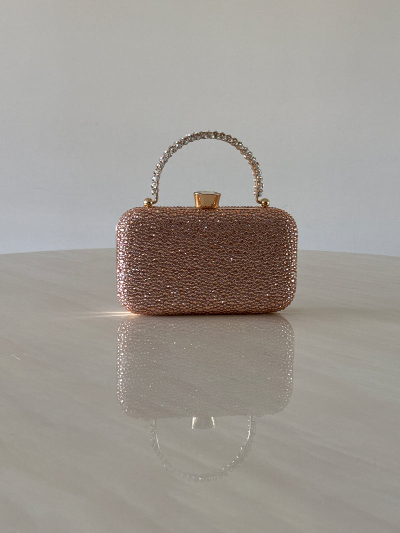 CARTERA DE FIESTA ROSE GOLD 2398