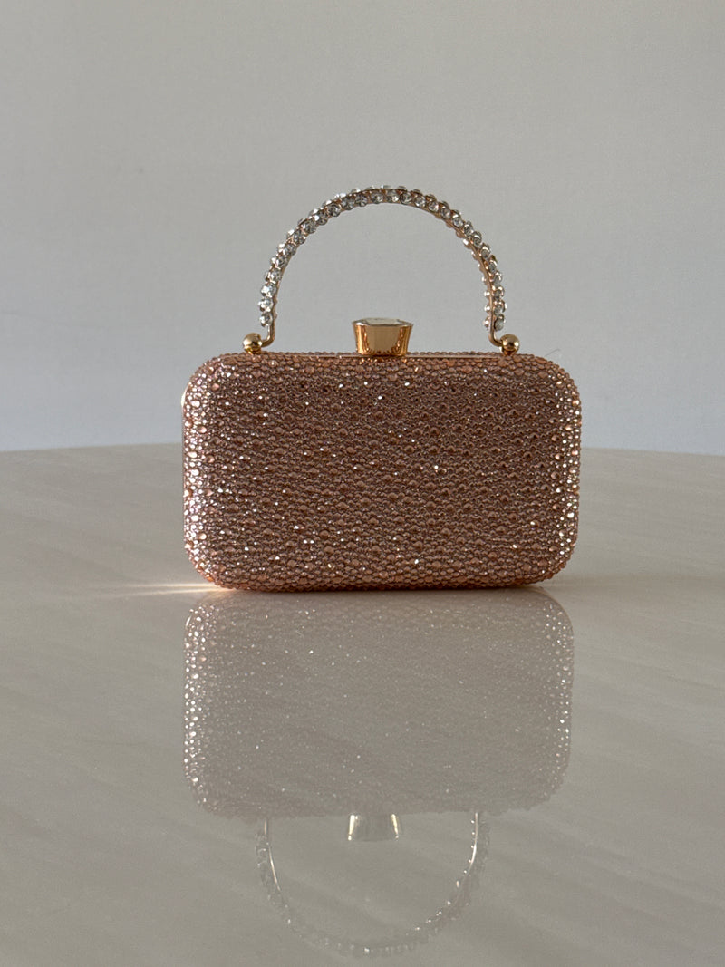 CARTERA DE FIESTA ROSE GOLD 2398