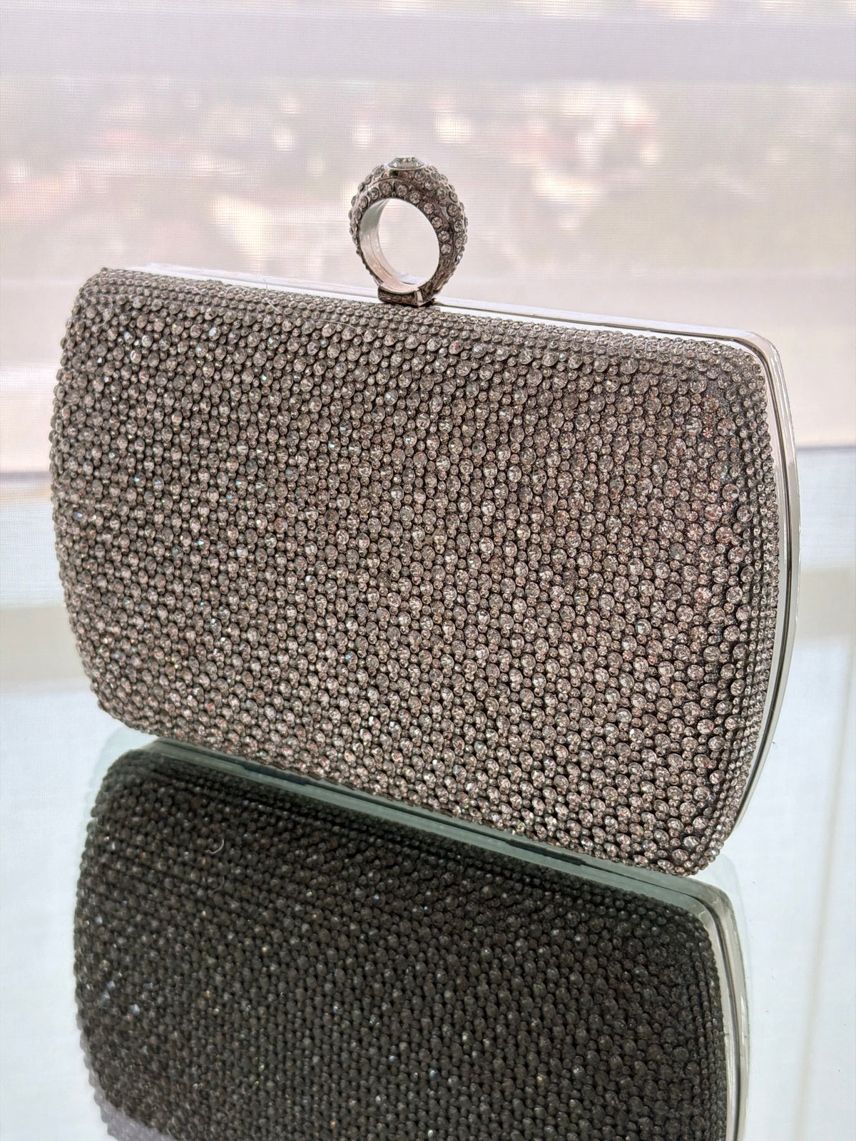 CARTERA DE FIESTA PLATEADA 2503
