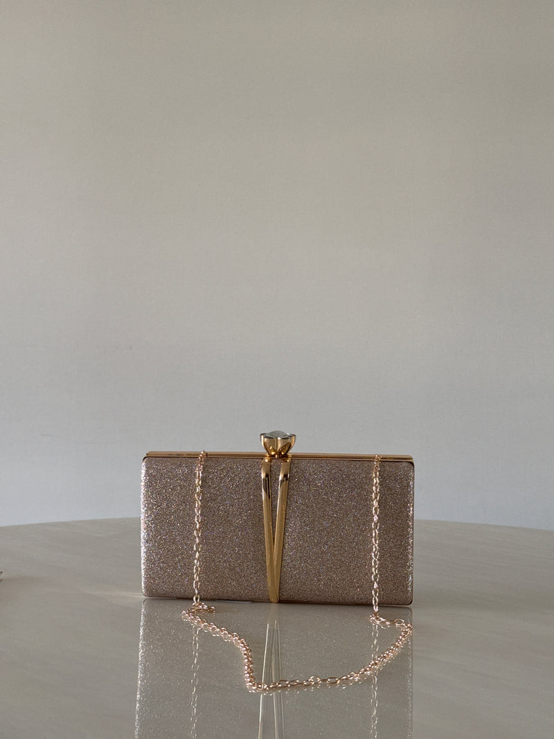 CARTERA DE FIESTA DORADA 2395