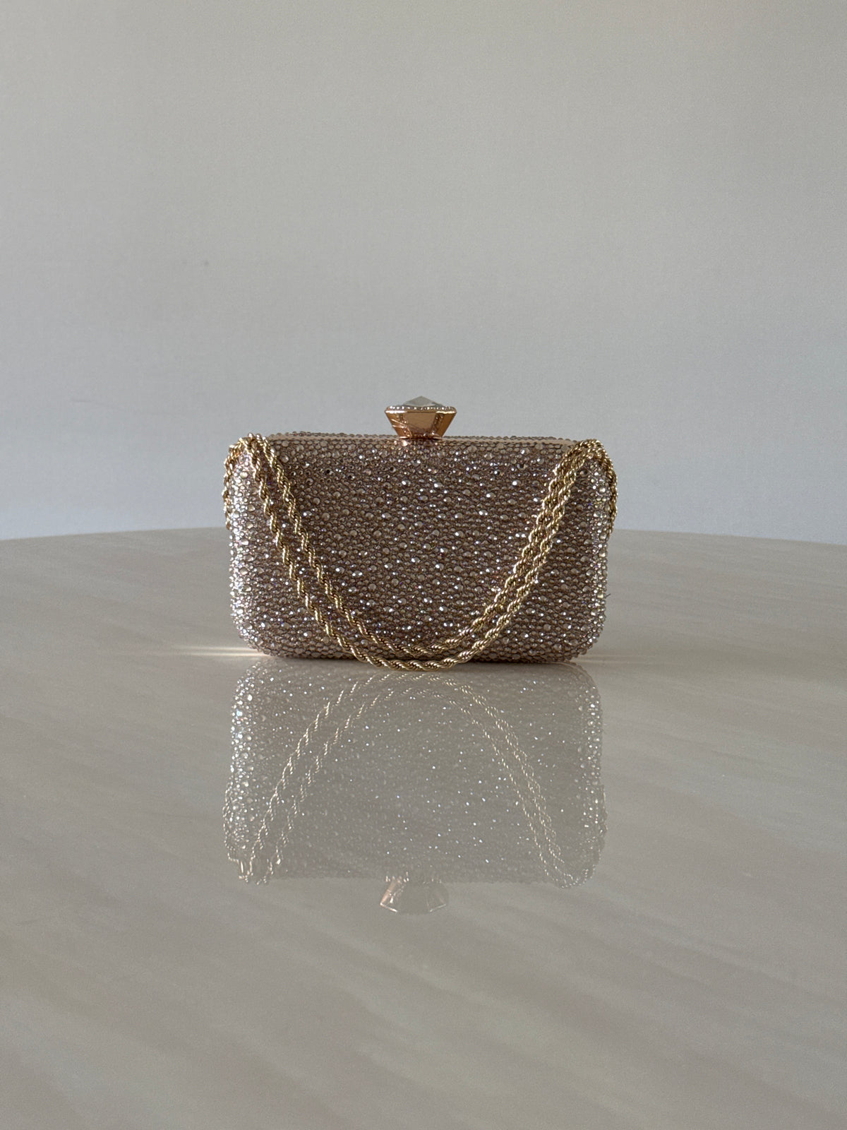 CARTERA DE FIESTA DORADA 2393