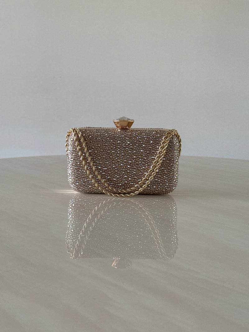 CARTERA DE FIESTA DORADA 2393