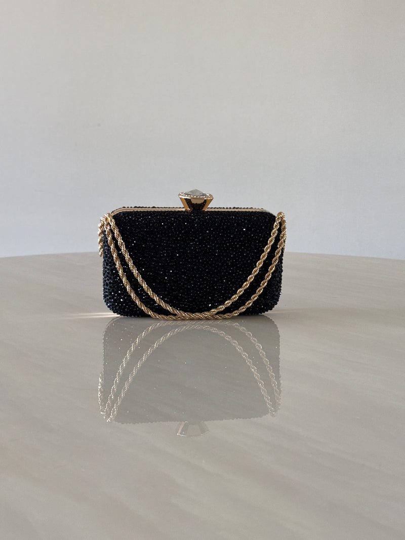CARTERA DE FIESTA NEGRA 2393