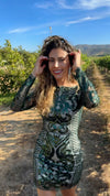 VESTIDO CORTO C2066 VERDE