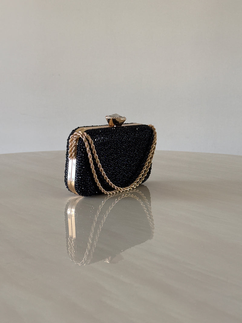 CARTERA DE FIESTA NEGRA 2393