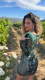 VESTIDO CORTO C2066 VERDE
