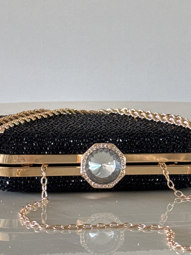 CARTERA DE FIESTA NEGRA 2393