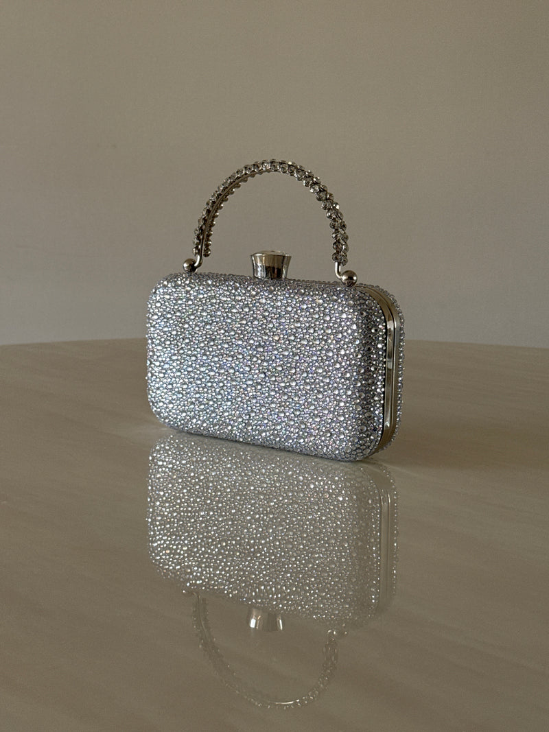 CARTERA DE FIESTA PLATEADO 2398