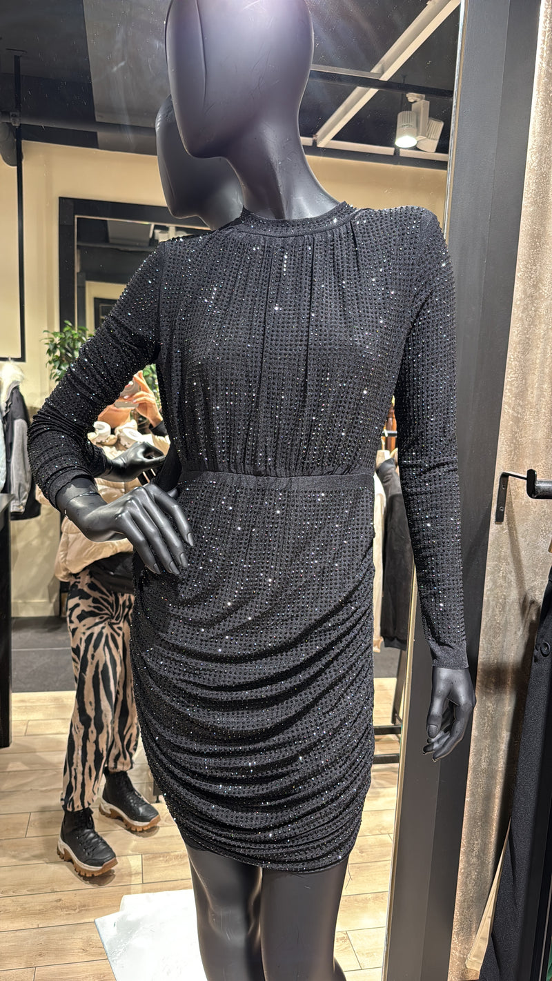 VESTIDO CORTO C2309 NEGRO