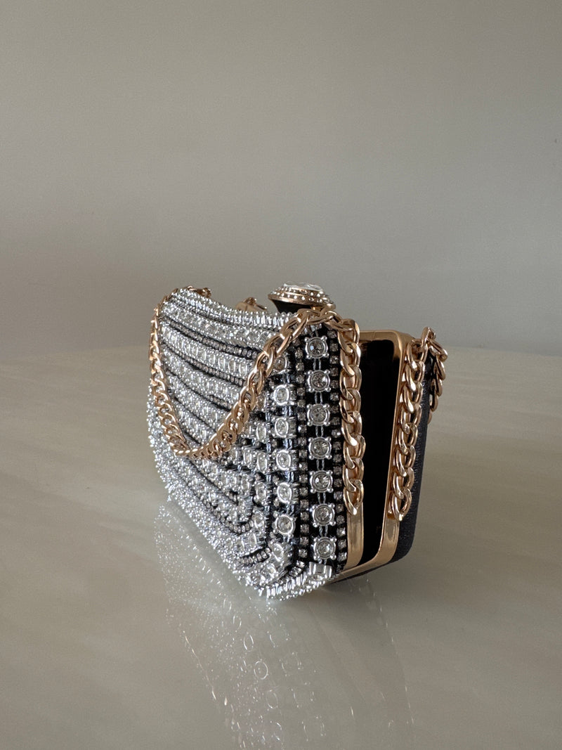 CARTERA DE FIESTA NEGRA 12111