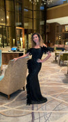 VESTIDO DE FIESTA L23513 NEGRO
