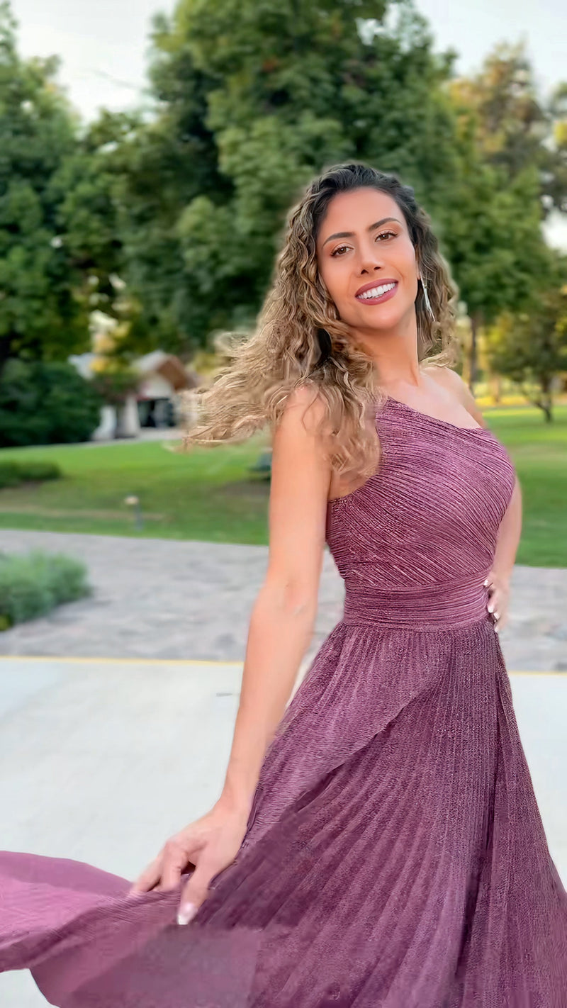 VESTIDO DE FIESTA LARGO L2269 BURDEO