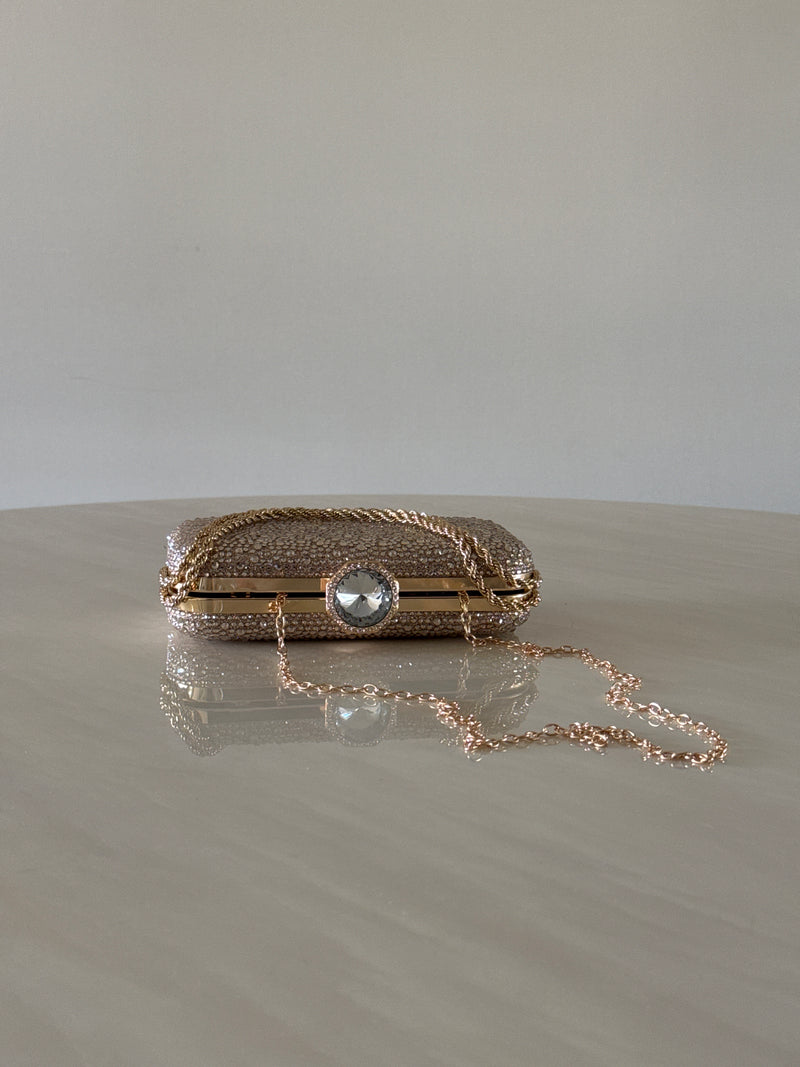 CARTERA DE FIESTA DORADA 2393