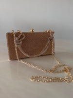 CARTERA DE FIESTA ROSE GOLD 12411