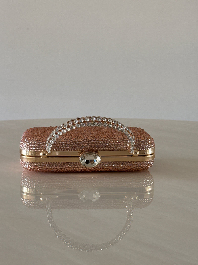 CARTERA DE FIESTA ROSE GOLD 2398