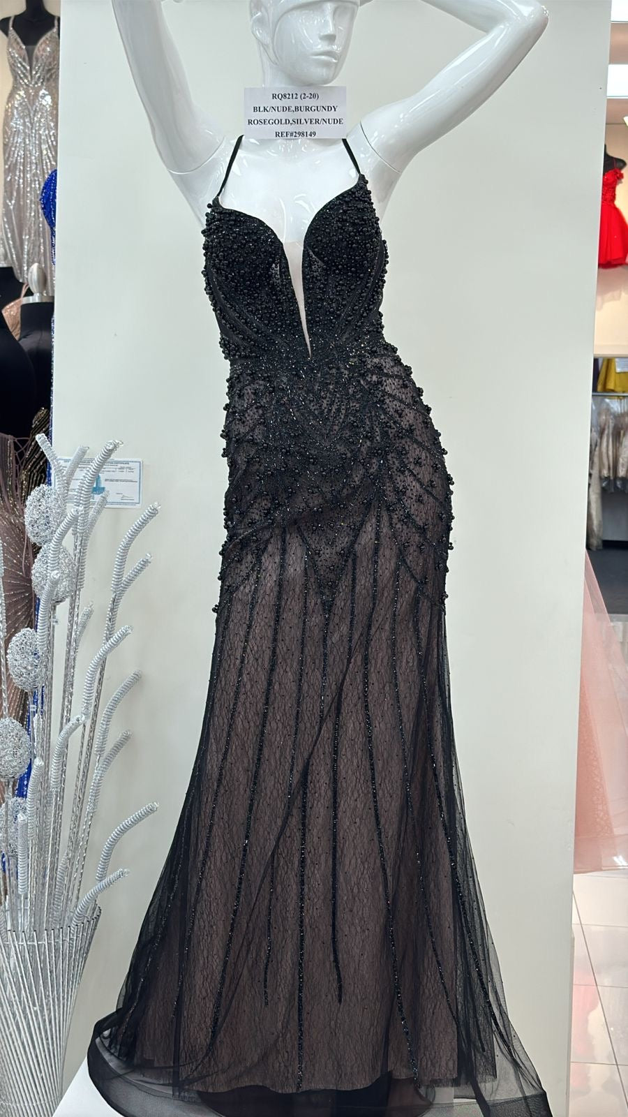 VESTIDO LARGO DIVA NEGRO