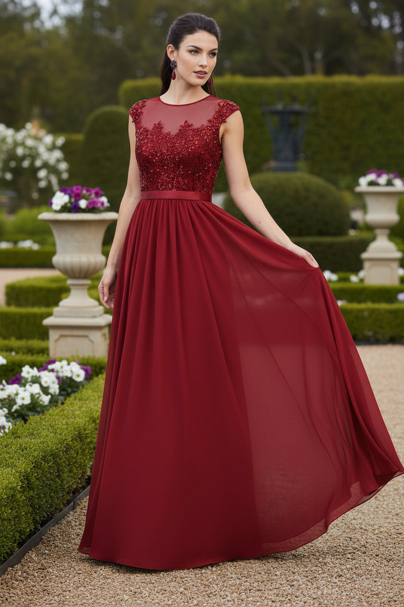 VESTIDO LARGO GRAZIA ROJO