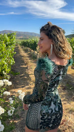 VESTIDO CORTO C2066 VERDE