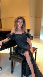 VESTIDO DE FIESTA L23513 NEGRO