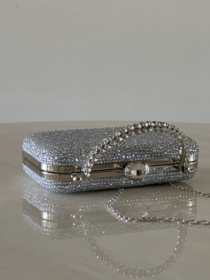 CARTERA DE FIESTA PLATEADO 2398