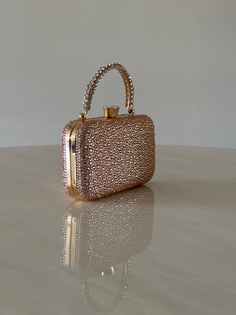 CARTERA DE FIESTA ROSE GOLD 2398