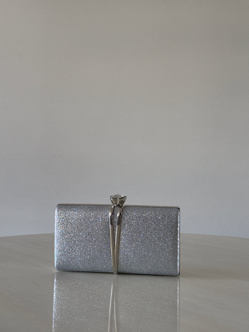 CARTERA DE FIESTA PLATEADA 2395