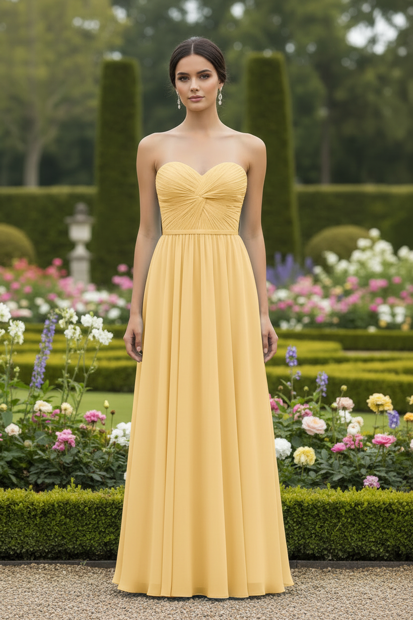 VESTIDO LARGO AURA AMARILLO