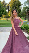 VESTIDO DE FIESTA LARGO L2269 BURDEO