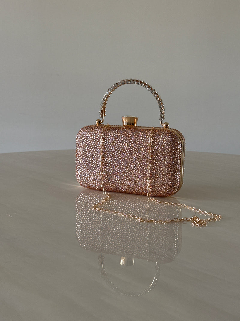 CARTERA DE FIESTA ROSE GOLD 2398