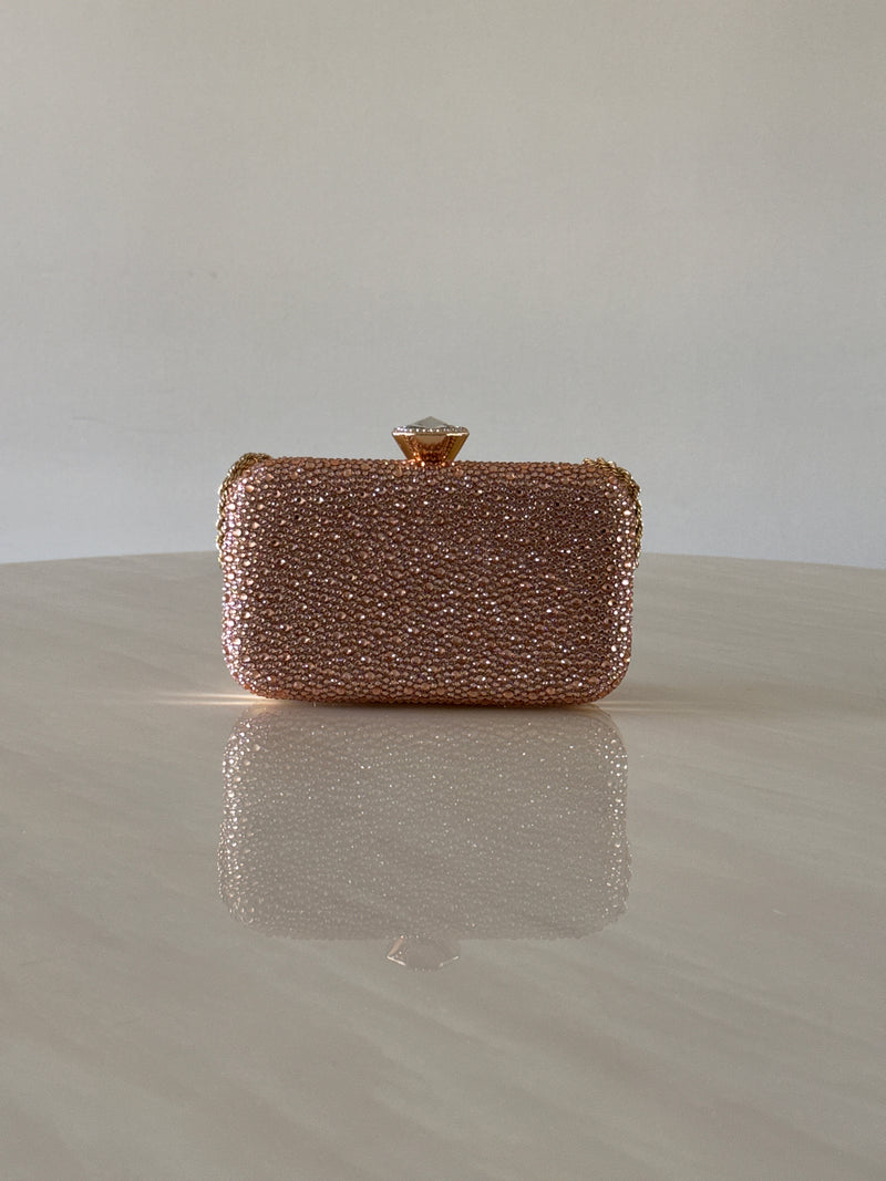 CARTERA DE FIESTA ROSE GOLD 2393