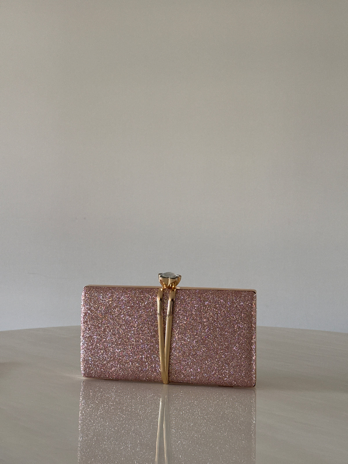 CARTERA DE FIESTA ROSE GOLD 2395