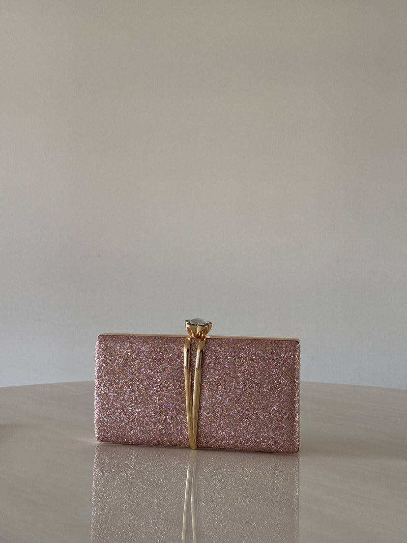CARTERA DE FIESTA ROSE GOLD 2395