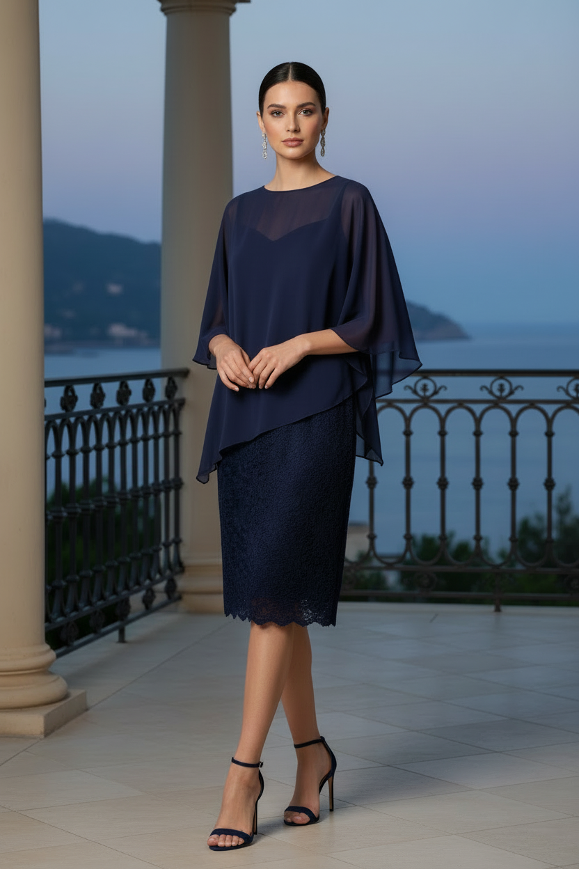 VESTIDO MEDIO M694 AZUL MARINO